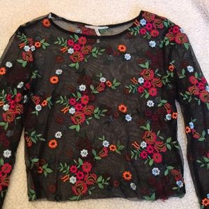 Sheer urban outfitters top